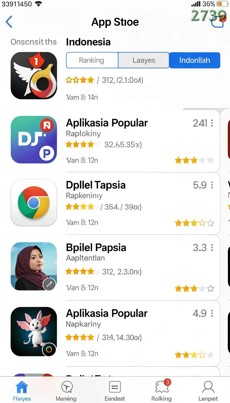 Cuplikan layar OKJK — halaman utama